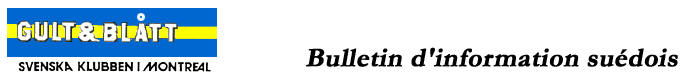 Gult & Blått - Bulletin d'information suédois