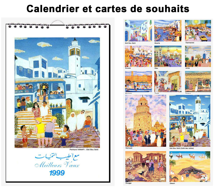 Calendrier Tunisie et Cartes de vœux